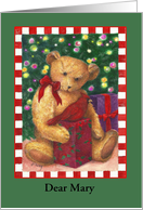 Adorable Christmas Bear Son’s Girlfriend card