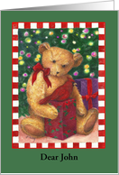 Adorable Christmas Bear Daughter’s Boyfriend card