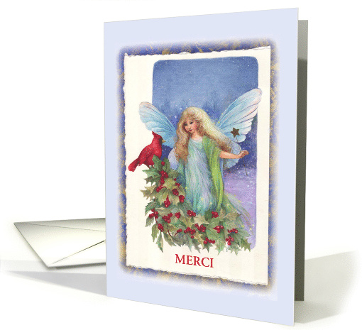 thank you french cardinal fairy card (1371168)