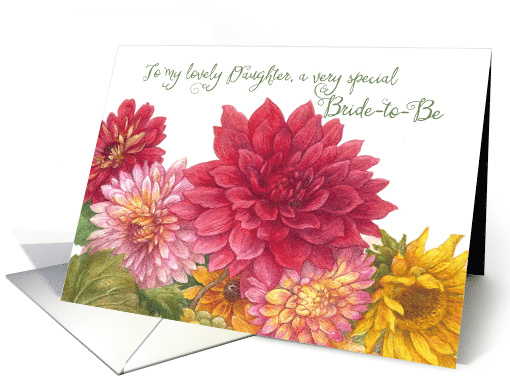 Daughter's Bridal Shower Fall Botanical card (1392908)