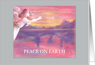 angel over peaceful paris custom front card