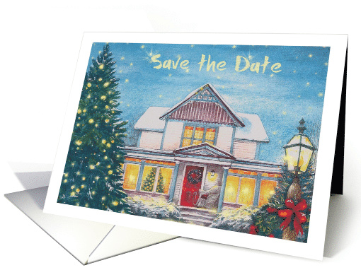 Save the Date Christmas Party Invite card (1577972)