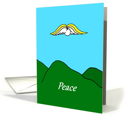 Dove in flight - Peace - Christmas card (1287288)