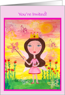 Birthday and/or fairy princess invitation card