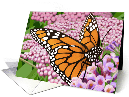 Monarch Butterfly Blank Note card (1403888)