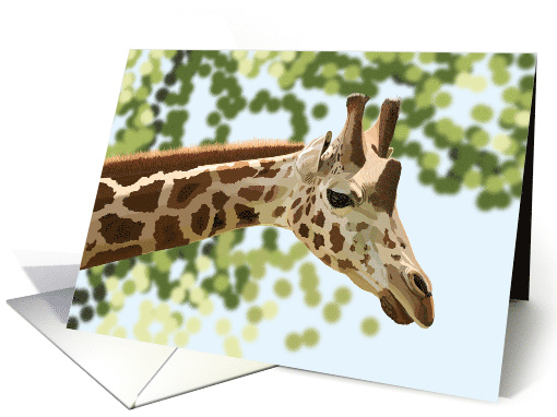 Graceful Giraffe Blank Note card (1486872)