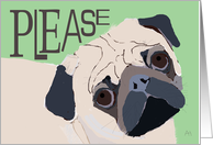 Pug - Birthday Party Invitation For Kids, Tail-Wagging Good Time card