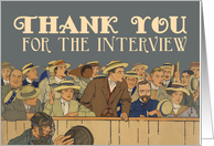 Vintage Baseball Game - Thank You for the Interview Card