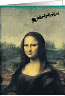 Mona Lisa with Santa...
