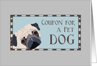 Birthday Coupon for a Pet Dog, Happy Birthday card
