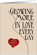 Pregnant, Mother to Be Mother’s Day Card - Heart in Belly card