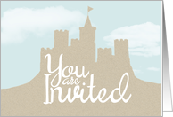 Sandcastle Housewarming Party Invitation card