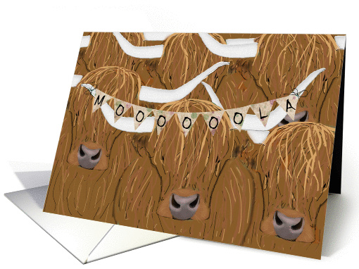 Cow Moooooola (Money) Enclosed Congratulations card (1419528)