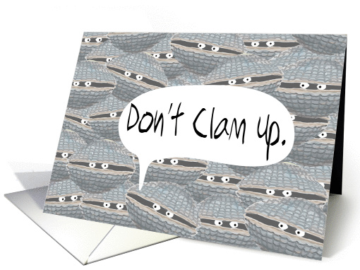Good Luck on Your Performance, Don't Clam Up card (1436528)