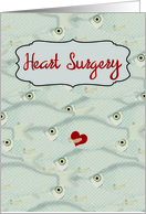 Get Well from Heart Surgery, Fish with Heart under Fin card