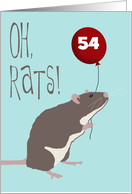 Oh, Rats! I forgot Your Birthday Custom Age Belated Birthday card