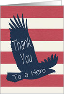 Thank You To a Hero on Veterans Day, Military Service card