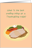Thank You for Thanksgiving Dinner, humorous card