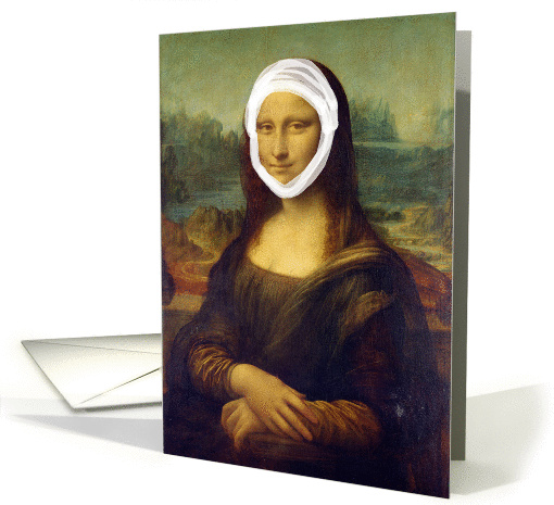 Congratulations on your Face Lift, Mona Lisa with Bandages card