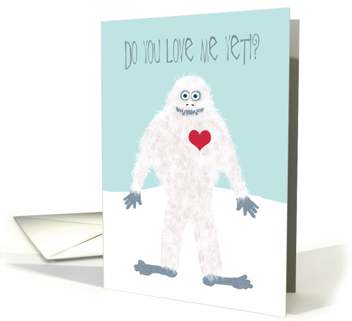 Fun Valentine's Day with Yeti Will You Be My Valentine? card (1461266)