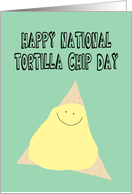 Anniversary on National Tortilla Chip Day card