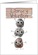 Thank You to Library Volunteer, You Rock card