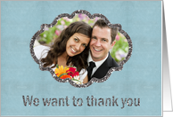 Thank You for Being in my Wedding, Custom Photo card