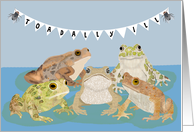 Funny Toad Get Well card