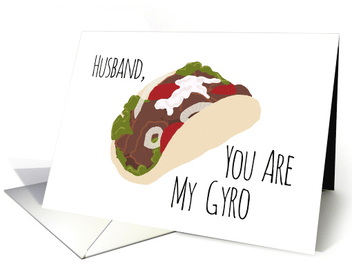 Funny Thank You for Husband, You are My Gyro (Hero) card (1522076)