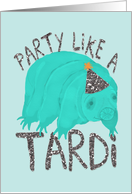 Water Bear (Tardigrade) Birthday card