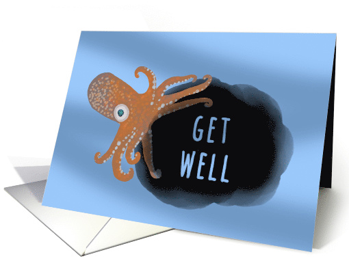 Squid Inking Get Well Message from Couple card (1548752)