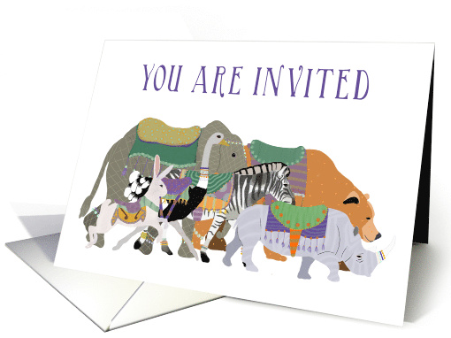Zoo Birthday Party Invitation card (1582892)