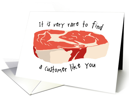 Thank You to Customer Steak Pun card (1616212)