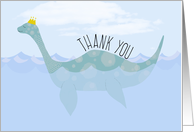 Loch Ness Monster Thank You for Gift card