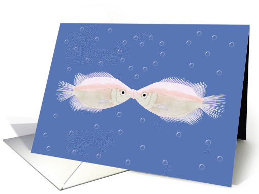 Kissing Fish Blank Any Occasion card (1710966)