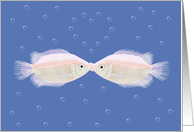 Kissing Fish Blank Any Occasion card