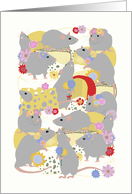 Rats and Cheese Blank card