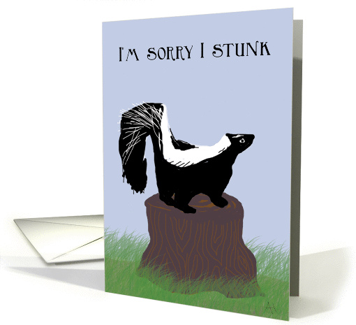 Skunk Stunk, I'm Sorry card (989021)