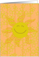 Smiling Sunshine card