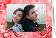 St. Valentine frame photo card