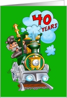 Railroad retirement card - 40 years of service card