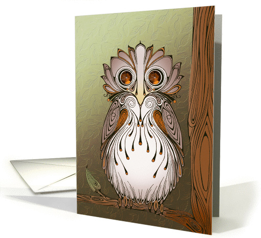 Wise Owl card (1173456)