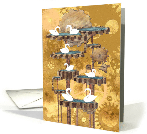 Seven Swans A Swimming, Twelve days of christmas card (977647)