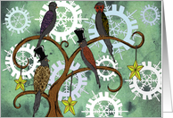 Four Calling Birds, Twelve days of christmas card