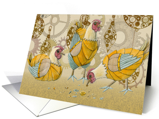 Three French Hens, Twelve days of christmas card (982627)