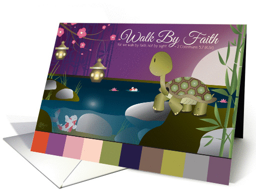 Walk By Faith, Blank Note card (1023261)