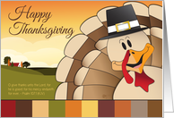 Happy Thanksgiving, Blank Note Card