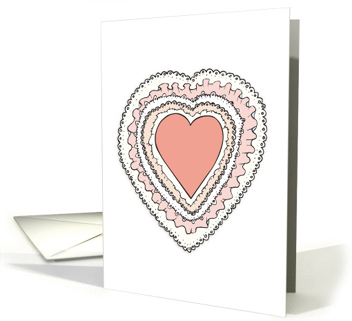 Homemade Valentine Heart card (1032599)