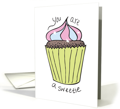Sweetie Cupcake (You Are a Sweetie, Thank you) card (1055287)