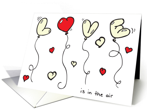 Love is in the Air (So hold your breath!) Happy Valentine's Day card